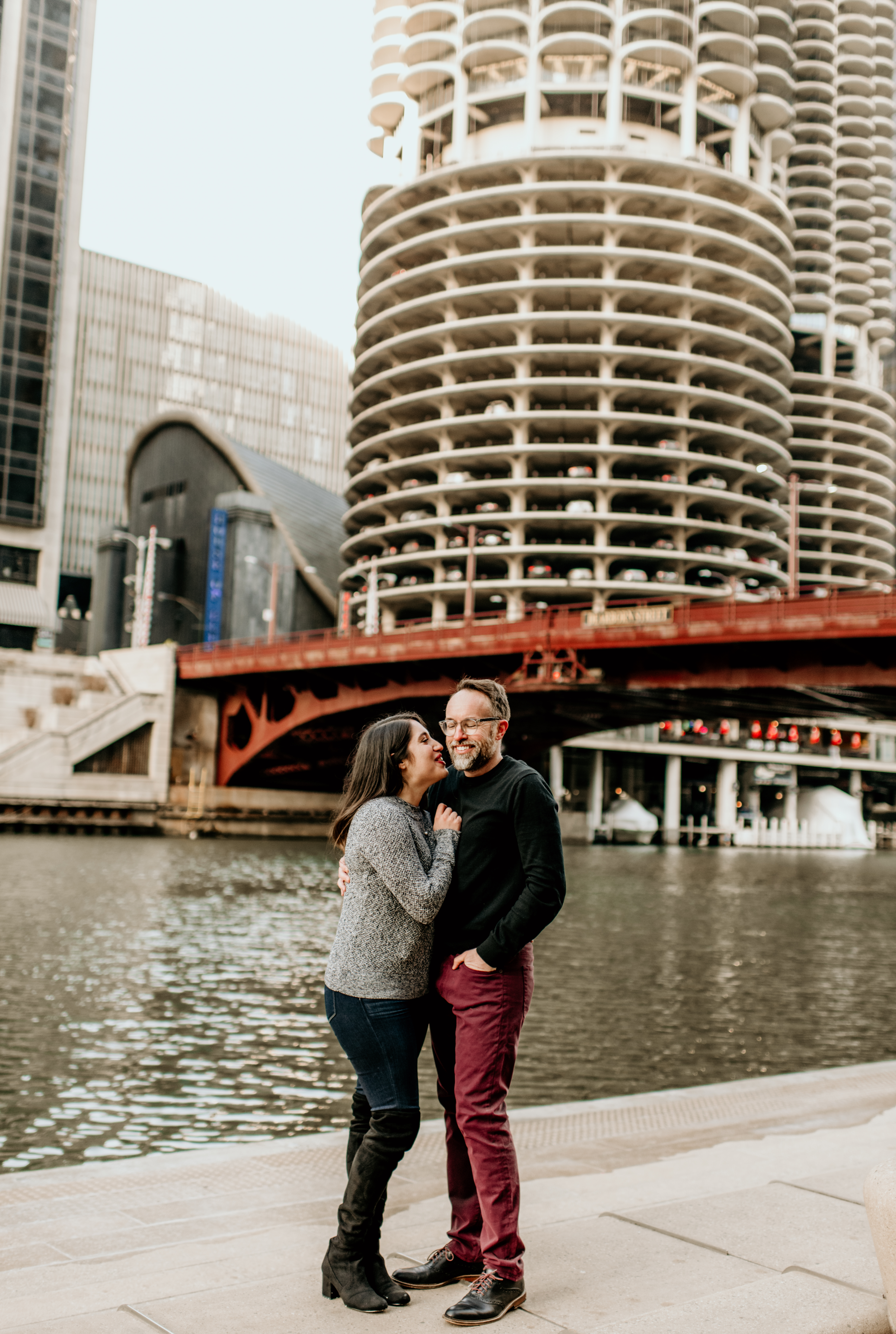 Chicago Illinois Riverwalk Proposal Photographs by Teresa