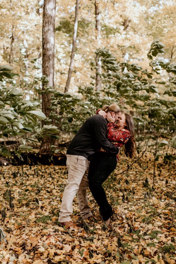 Illinois engagement session at funks grove | Photographs by Teresa