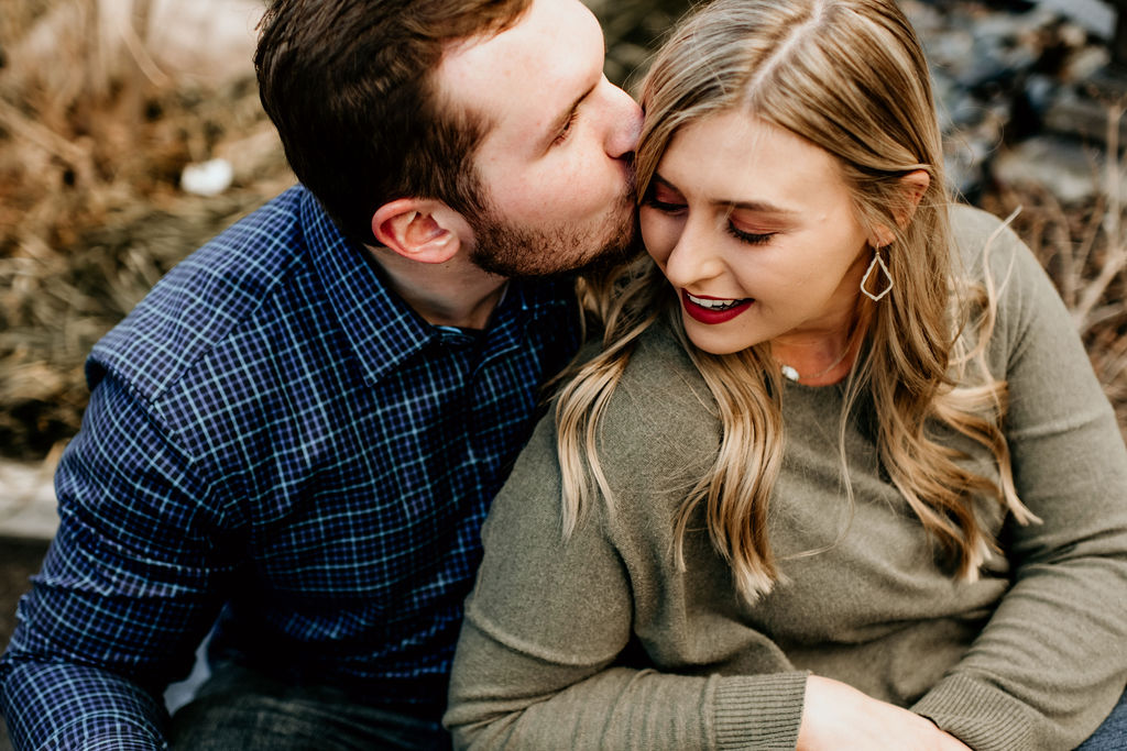 Engagement session at The Riverfront in Downtown Peoria Illinois