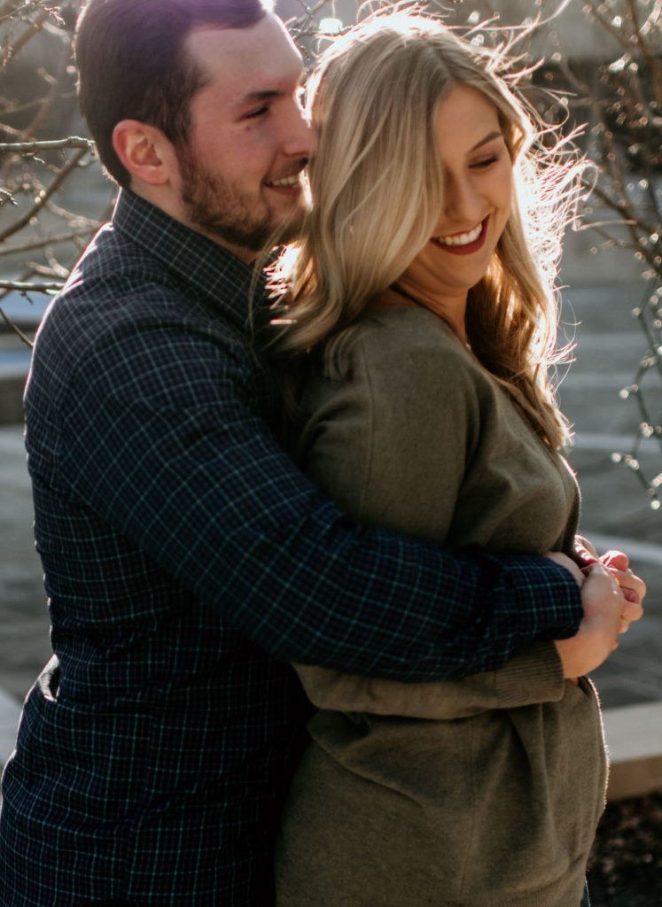 Engagement session at The Riverfront in Downtown Peoria Illinois