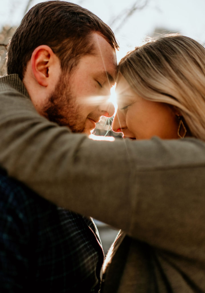 Engagement session at The Riverfront in Downtown Peoria Illinois