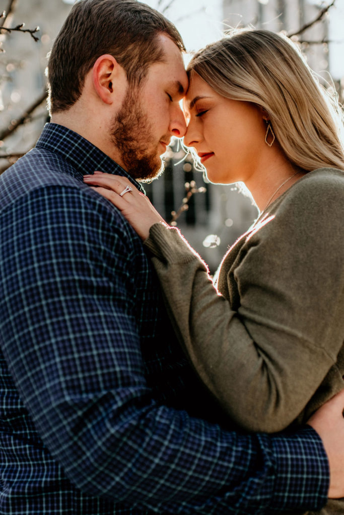 Engagement session at The Riverfront in Downtown Peoria Illinois