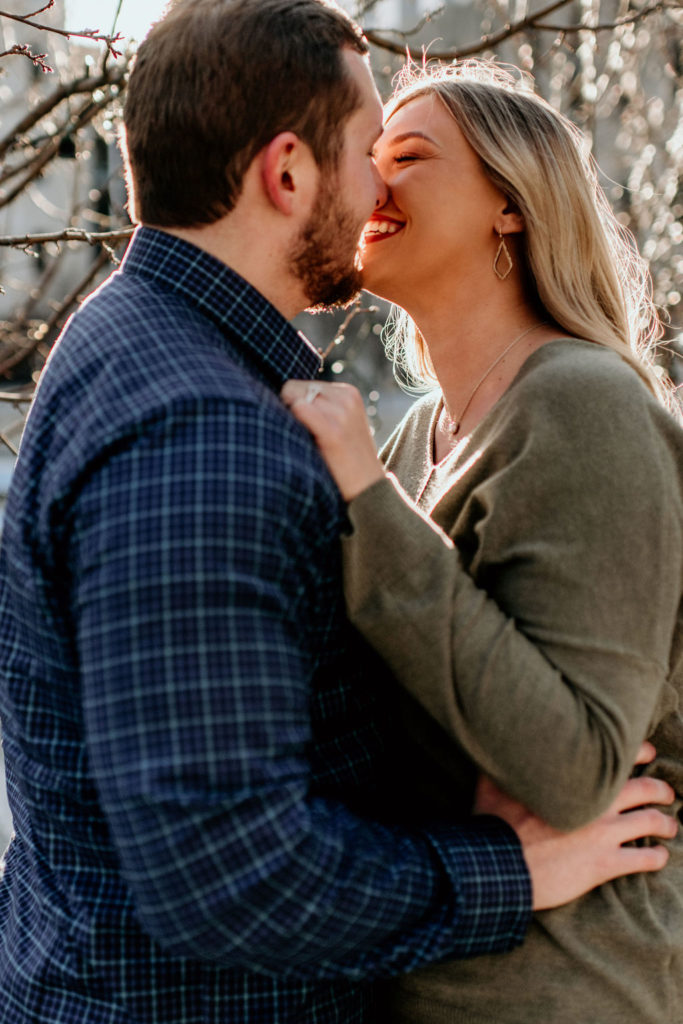 Engagement session at The Riverfront in Downtown Peoria Illinois