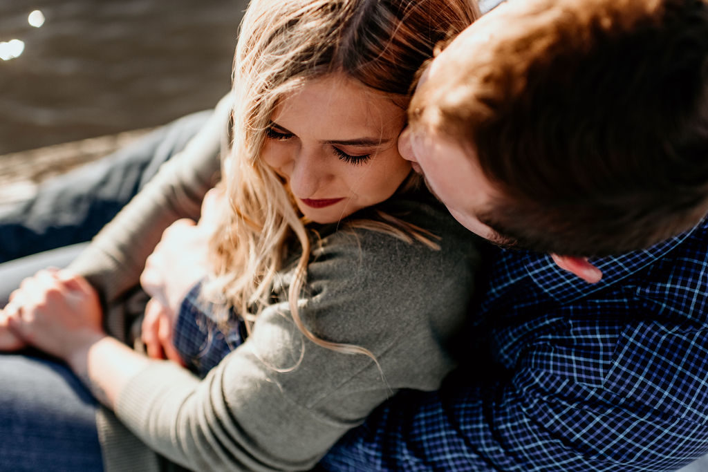 Engagement session at The Riverfront in Downtown Peoria Illinois