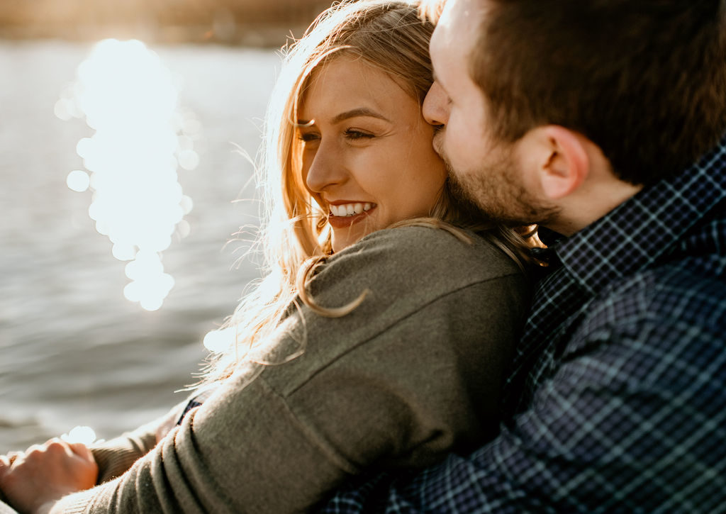 Engagement session at The Riverfront in Downtown Peoria Illinois