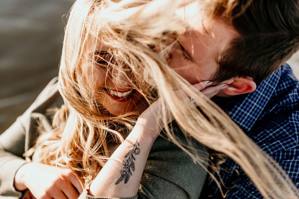 Engagement session at The Riverfront in Downtown Peoria Illinois