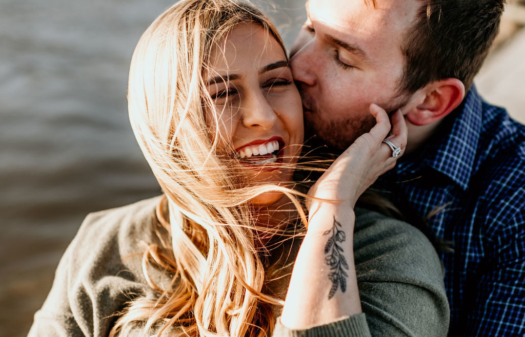 Engagement session at The Riverfront in Downtown Peoria Illinois