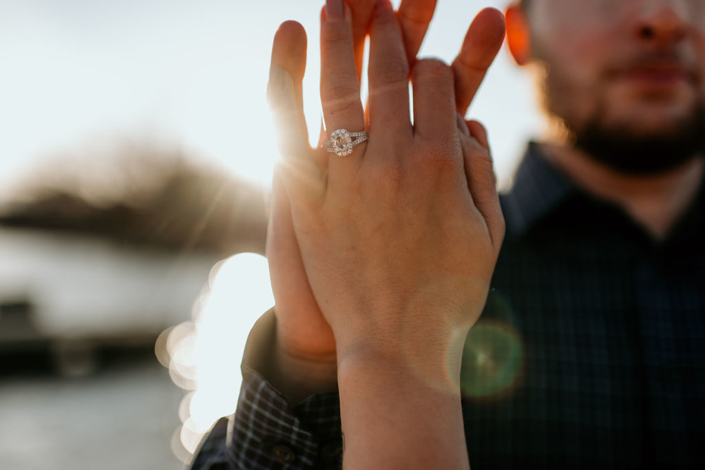 Riverfront, Downtown Peoria, Illinois Engagement | Photographs by Teresa