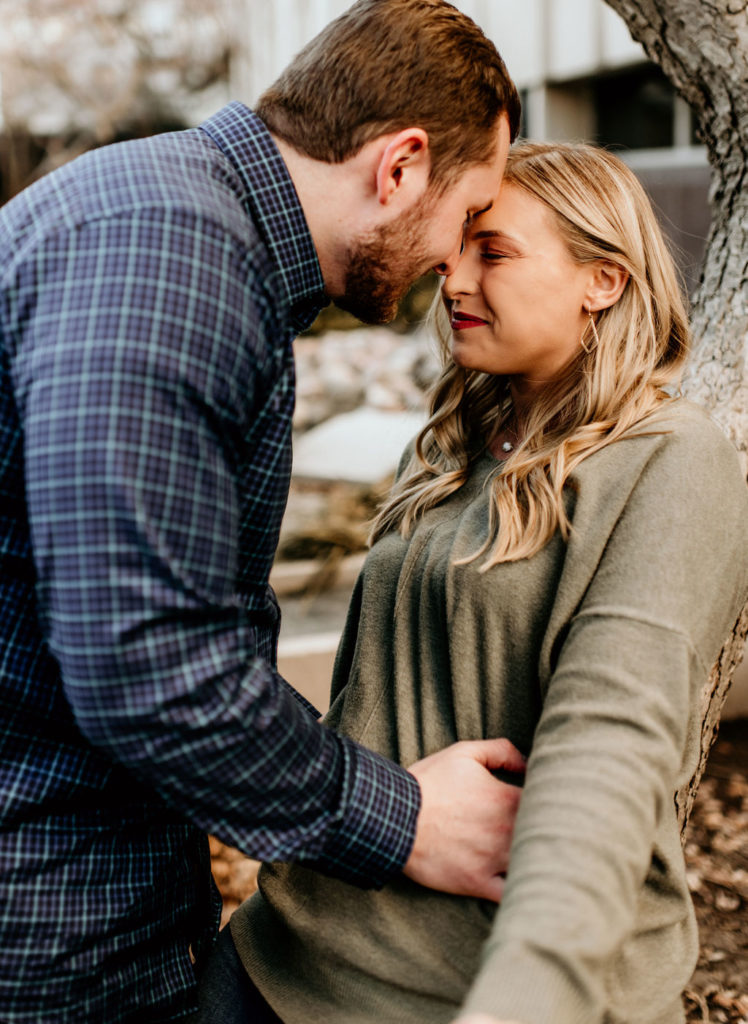 Engagement session at The Riverfront in Downtown Peoria Illinois