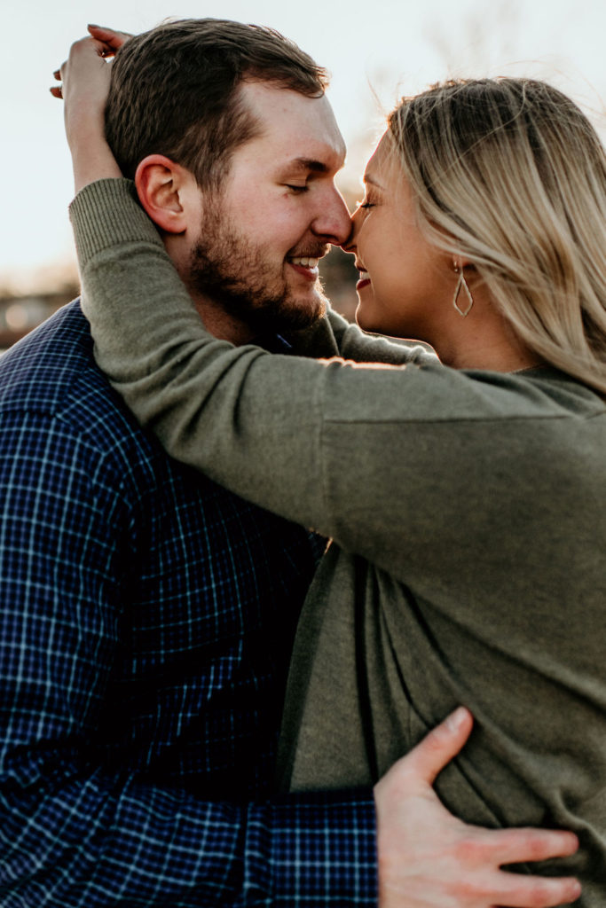 Engagement session at The Riverfront in Downtown Peoria Illinois