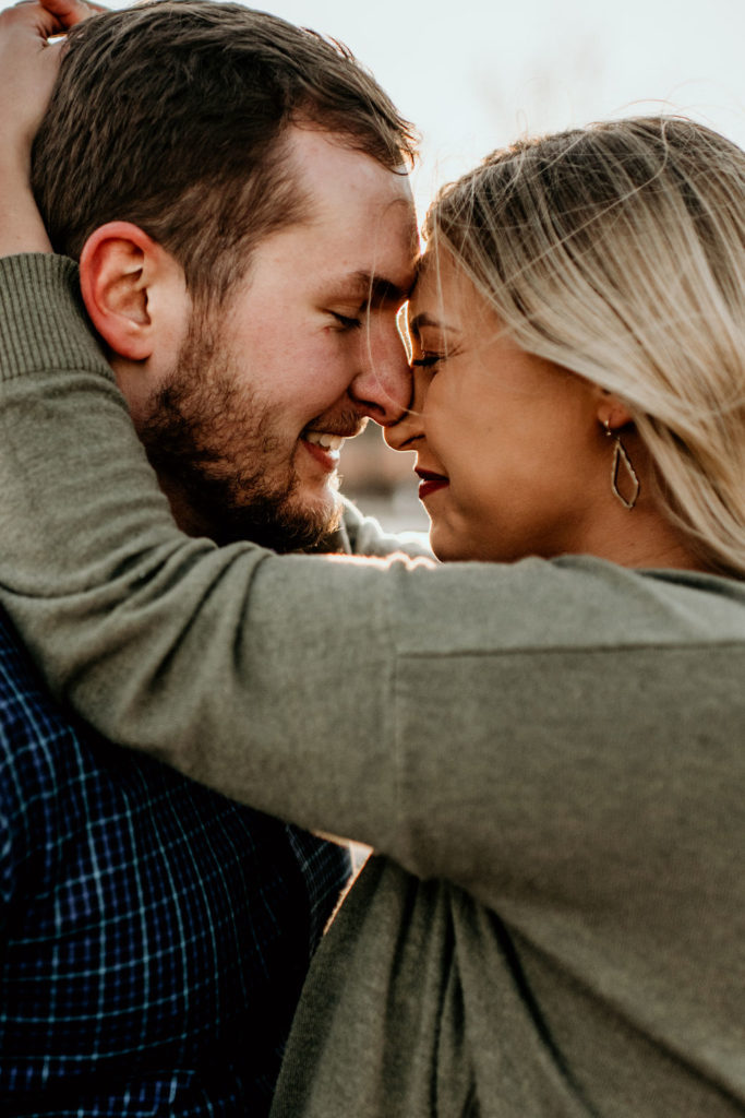 Engagement session at The Riverfront in Downtown Peoria Illinois