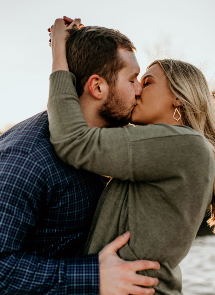 Engagement session at The Riverfront in Downtown Peoria Illinois