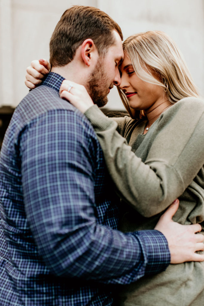 Engagement session at The Riverfront in Downtown Peoria Illinois