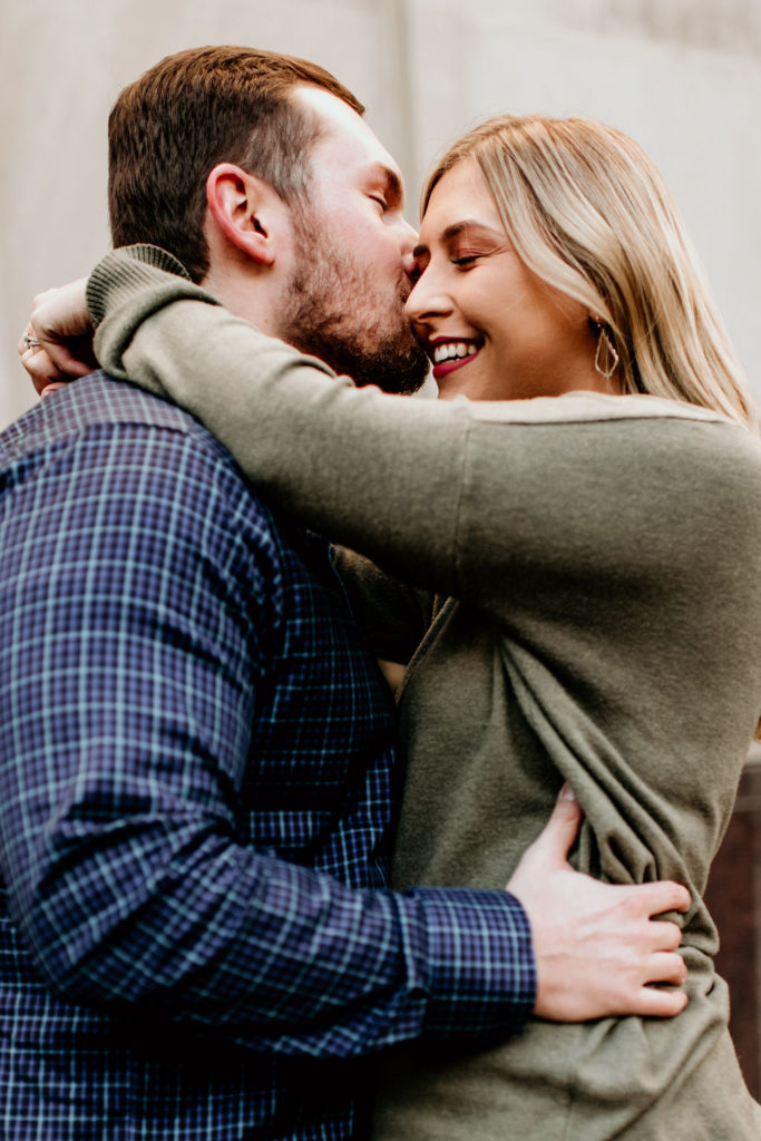 Engagement session at The Riverfront in Downtown Peoria Illinois