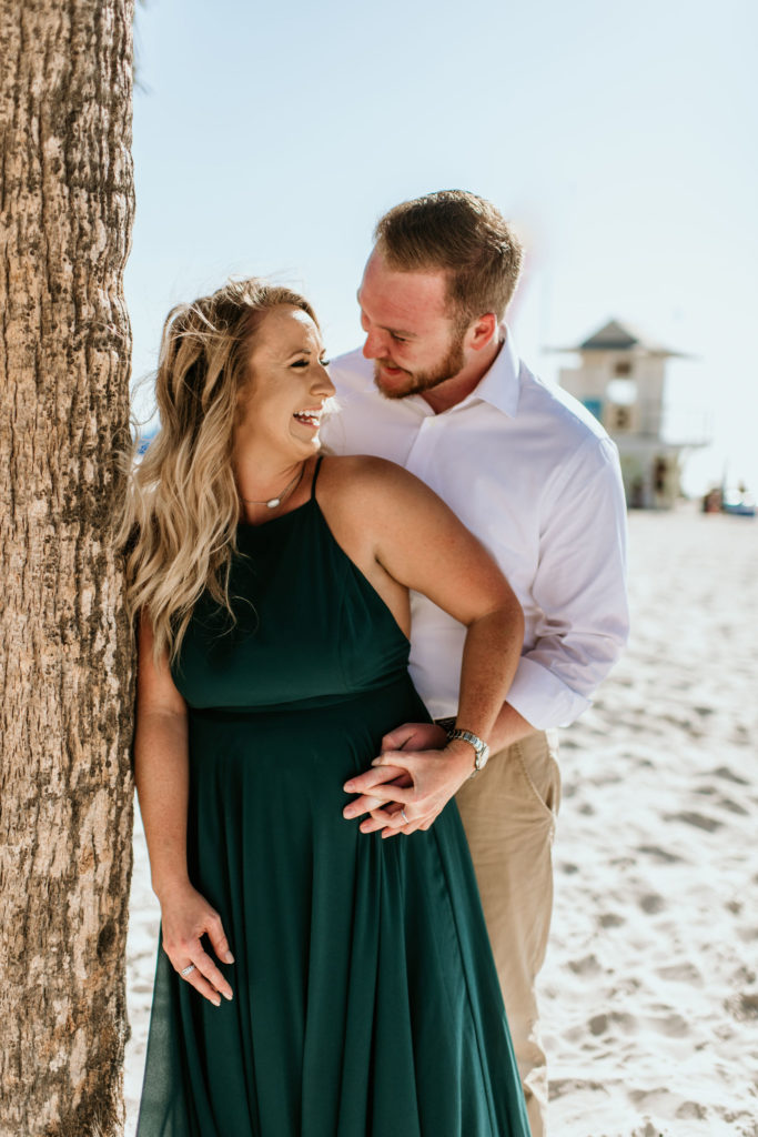 Clearwater Beach, Florida couples session including couples outfit ideas and posing inspiration for couples sessions photography by Photographs by Teresa