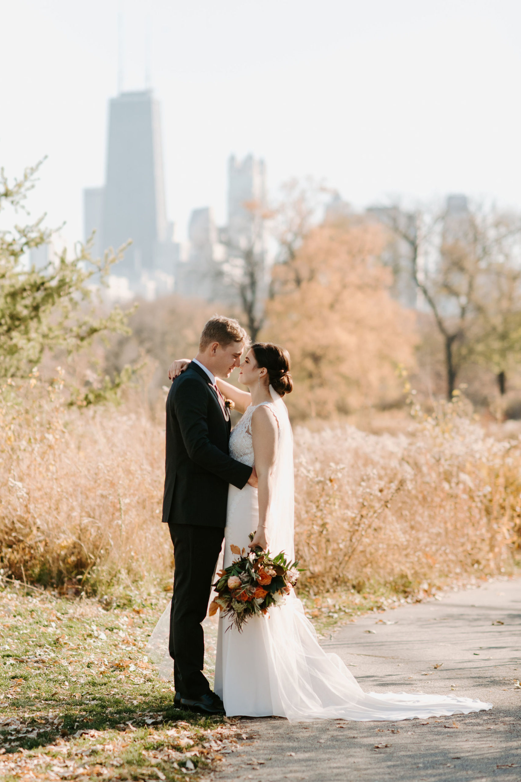 Lincoln Park Wedding & A Backyard Reception | Photographs by Teresa. This blog post includes wedding details, bridal fashion, groom fashion, bride and groom portraits. Book your wedding and browse the blog for more inspiration